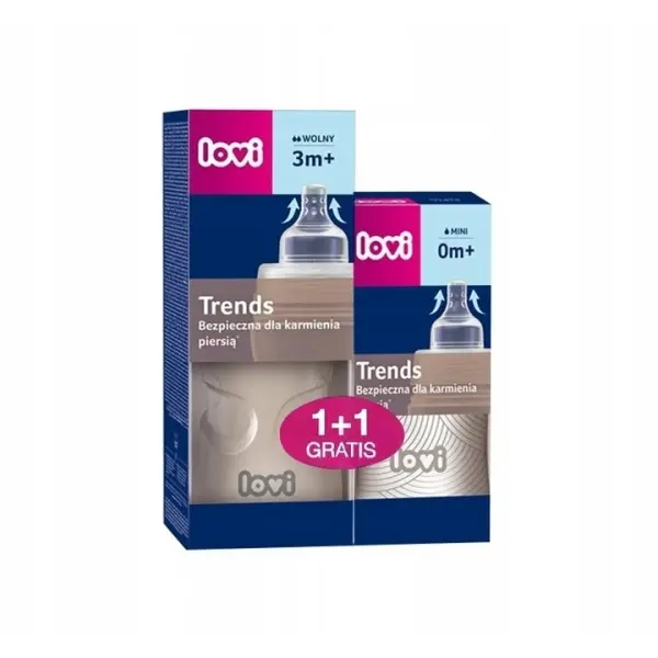 LOVI ZESTAW BUTELEK HARMONY 240ML+120ml  3m+