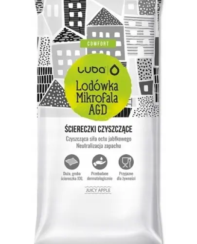 LUBA ŚCIERECZKI CZYSZCZĄCE LODÓWKA MIKROFALA AGD CHUSTECZKI 32 SZT