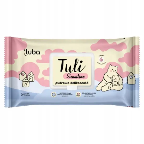 LUBA TULI SENSITIVE NAWILŻANE CHUSTECZKI DLA DZIECI 54 SZTUKI