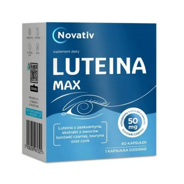 LUTEINA MAX 60 KAPSUŁEK NOVATIV