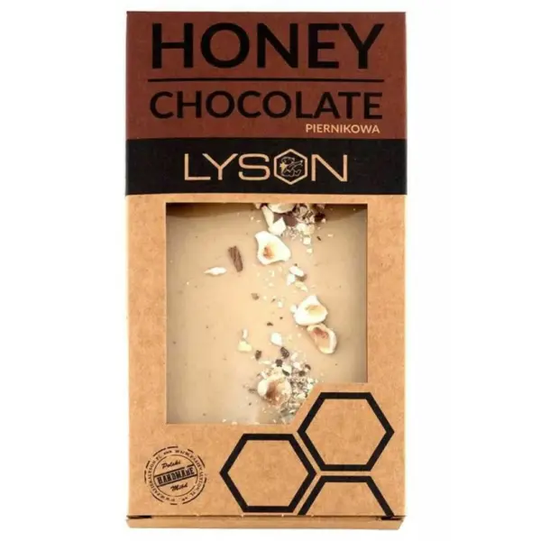 ŁYSOŃ CZEKOLADA BIAŁA PIERNIKOWA Z MIODEM 100 G 