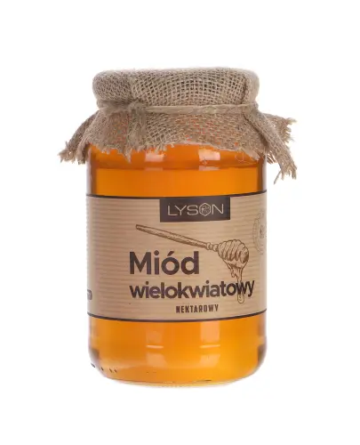 ŁYSOŃ MIÓD WIELOKWIATOWY NEKTAROWY 1250 G 