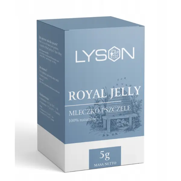 ŁYSOŃ MLECZKO PSZCZELE MROŻONE 100 % NATURALNE 5 G 