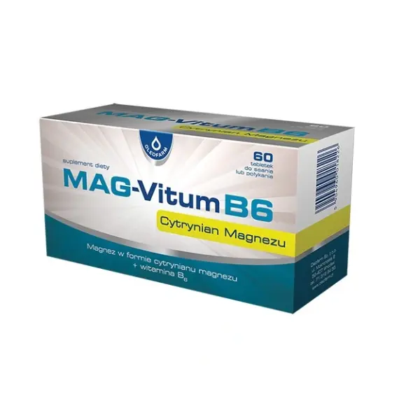 MAG-Vitum B6 cytrynian magnezu 60 tabl. OLEOFARM