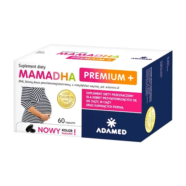 MamaDHA Premium +, 60 kapsułek 