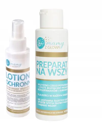 MAMY Z GŁOWY PROFESJONALNY PREPARAT NA WSZY 100 ML + LOTION  OCHRONNY 100 ML