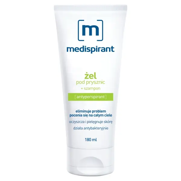 MEDISPIRANT ŻEL POD PRYSZNIC + SZAMPON ANTYPERSPIRANT 180 ML