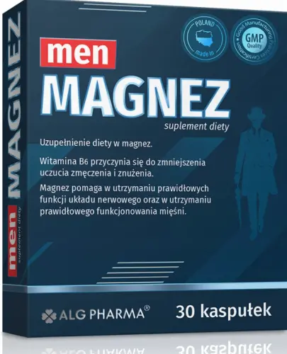 MEN MAGNEZ DLA MĘŻCZYZN 30 KAPSUŁEK ALG PHARMA