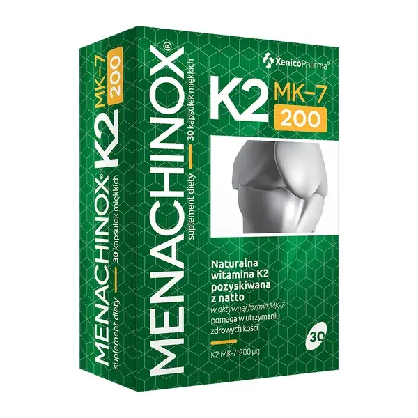 Menachinox K2 MK-7 200, 30 kapsułek  [Krótka data - 2024-05-31]