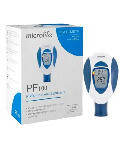 MICROLIFE PIKFLOMETR ELEKTRONICZNY PF100 DLA DZIECI I DOROSŁYCH 