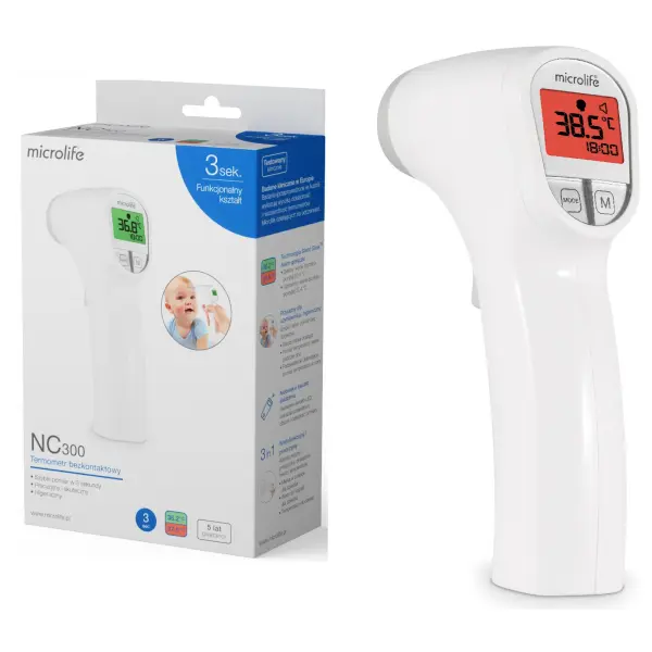MICROLIFE TERMOMETR ELEKTRONICZNY BEZKONTAKTOWY NC300 