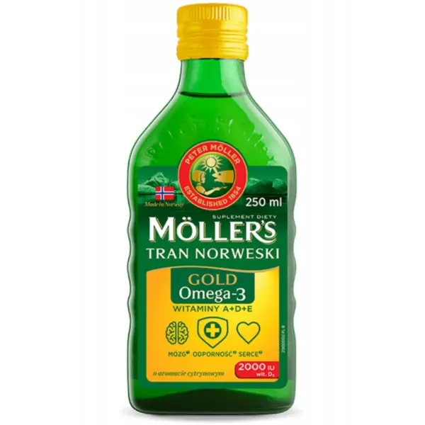 Mollers Gold Tran Norweski cytrynowy 250 ml 