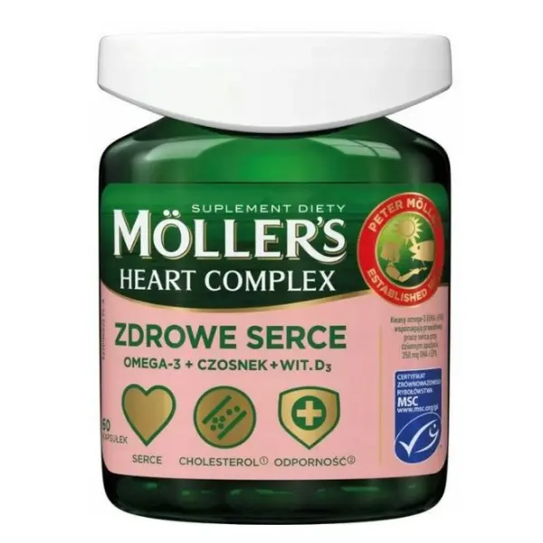 Mollers Heart Complex Zdrowe serce 60 kapsułek