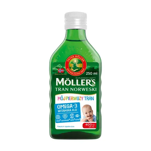 MOLLERS MÓJ PIERWSZY TRAN PŁYN 250 ML