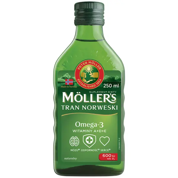 Mollers Tran norweski naturalny, 250 ml