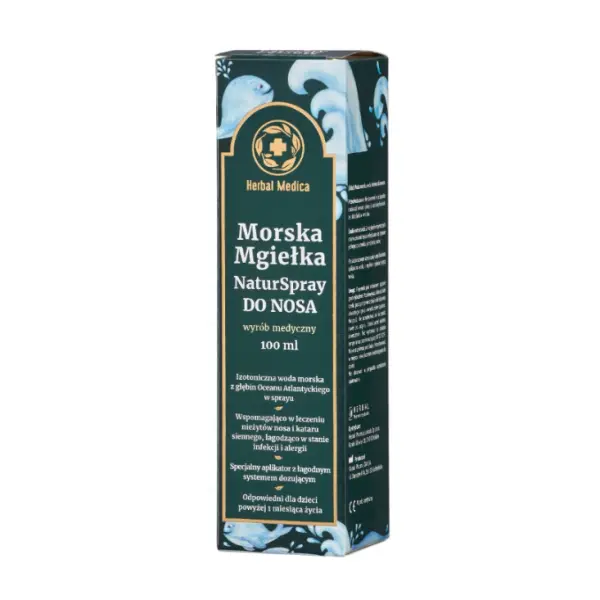 Morska mgiełka do nosa woda morska izotoniczna 100 ml HERBAL MEDICA