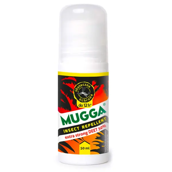  Mugga Roll-on przeciw owadom 50% DEET, 50 ml