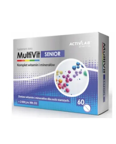 MULTIVIT SENIOR ZESTAW WITAMIN I MINERAŁÓW 60 TABLETEK