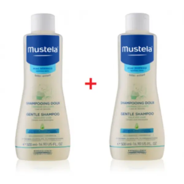 MUSTELA Delikatny szampon 2 x 500 ml + PREZENT MIŚ MUSTI!