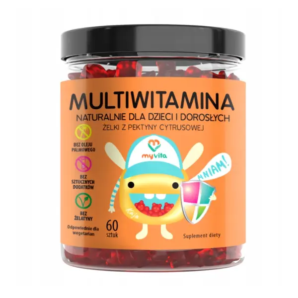 MYVITA ŻELKI NATURALNE MULTIWITAMINA 60 SZT. 