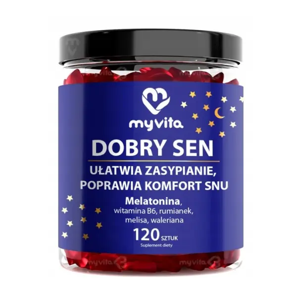 MYVITA ŻELKI NATURALNE NA DOBRY SEN 120 SZT. 