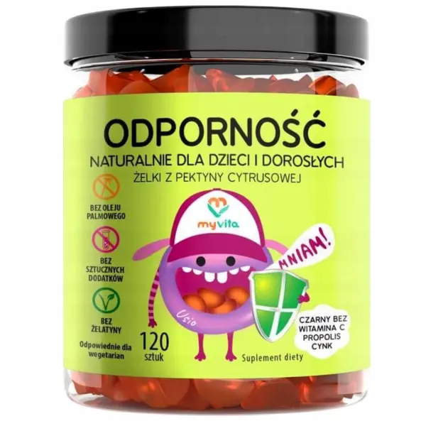 MYVITA ŻELKI NATURALNE ODPORNOŚĆ 120 SZT. 