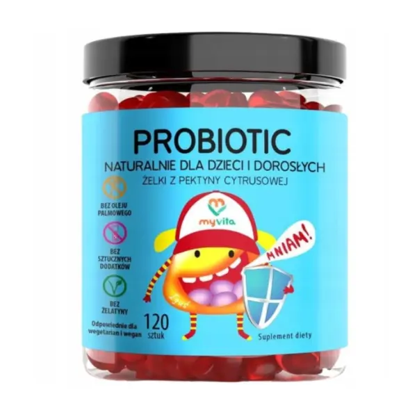 MYVITA ŻELKI NATURALNE PROBIOTIC 120 SZT. 