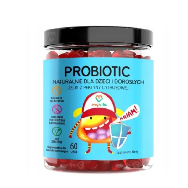 MYVITA ŻELKI NATURALNE PROBIOTIC 60 SZT. 