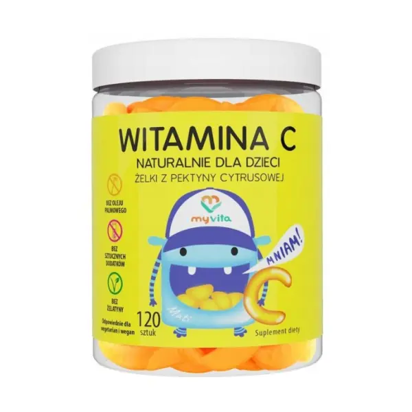 MYVITA ŻELKI NATURALNE WITAMINA C 120 SZT. 