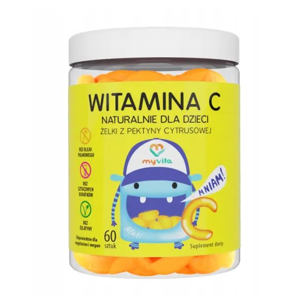 MYVITA ŻELKI NATURALNE WITAMINA C 60 SZT. 