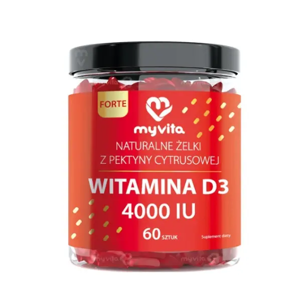 MYVITA ŻELKI Z WITAMINĄ D 4000 J.M. 60 SZTUK