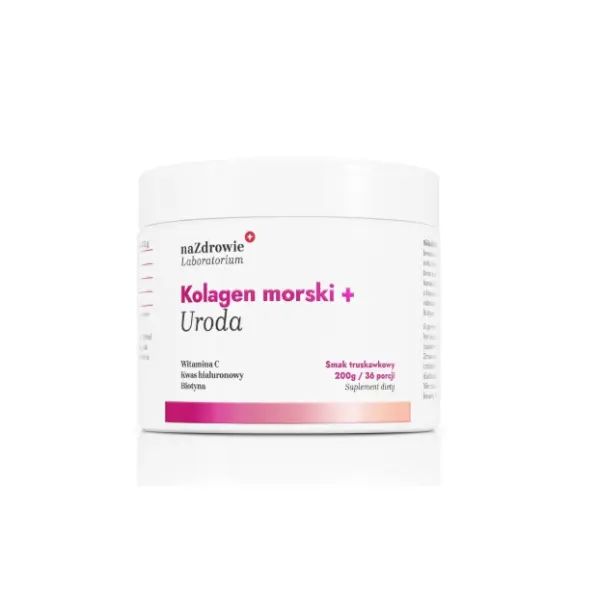 NA ZDROWIE KOLAGEN MORSKI URODA TRUSKAWKOWY 200G