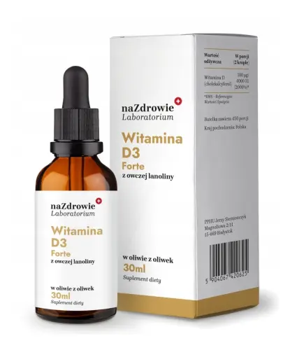 NA ZDROWIE WITAMINA D3 FORTE 4000 iu KROPLE 30ML