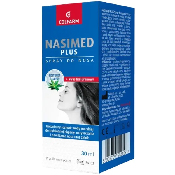 NASIMED PLUS WODA MORSKA + KWAS HIALURONOWY 30 ML