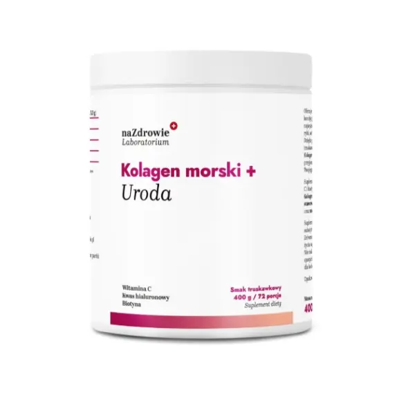 NAZDROWIE KOLAGEN MORSKI + URODA TRUSKAWKOWY 400G 