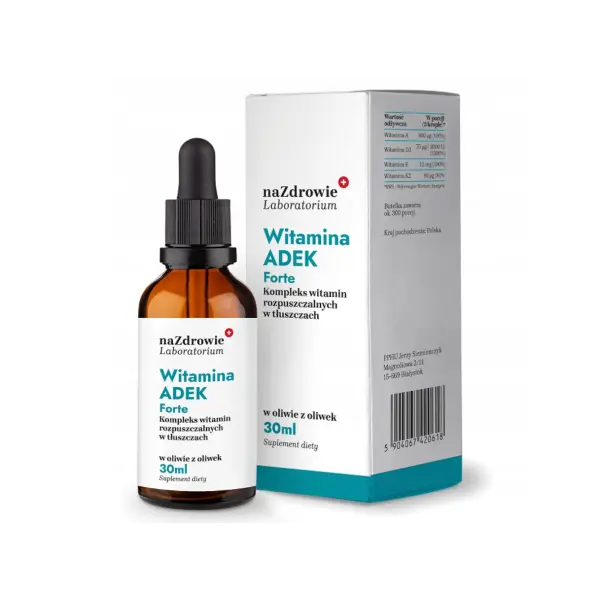 NAZDROWIE WITAMINA ADEK A D3 E K2 KROPLE 30ML