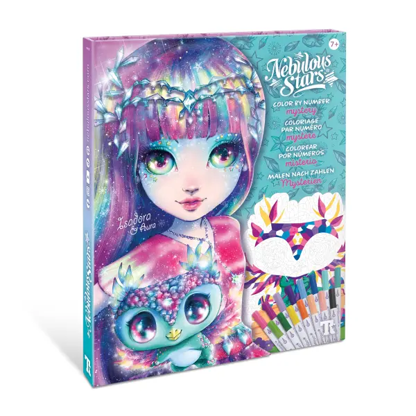NEBULOUS STARS KREATYWNA KOLOROWANKA Z FLAMASTRAMI MYSTERY 7+