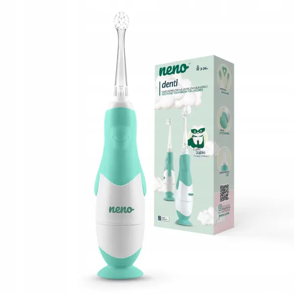 NENO DENTI MINT ELEKTRYCZNA SZCZOTECZKA DO ZĘBÓW DLA DZIECI 0-3 LAT