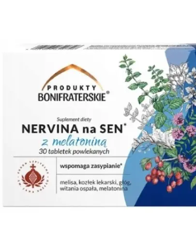 NERVINA NA SEN Z MELATONINĄ 30 TABLETEK