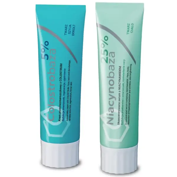 NIACYNOBAZA 25% + COLOSTROBAZA 5% ZESTAW 2 x 30 G