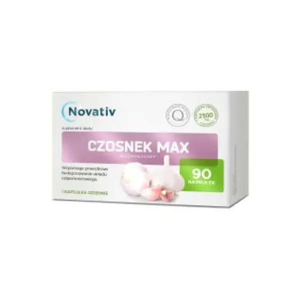 Novativ Czosnek Max bezzapachowy, 90 kaps.