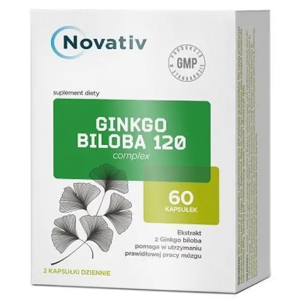 Novativ Ginkgo Biloba 120 complex, 60kaps.