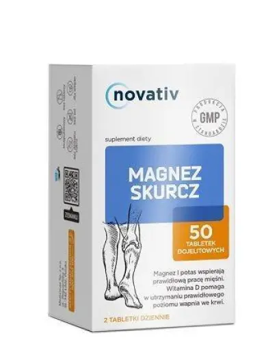 NOVATIV MAGNEZ SKURCZ 50 TABLETEK