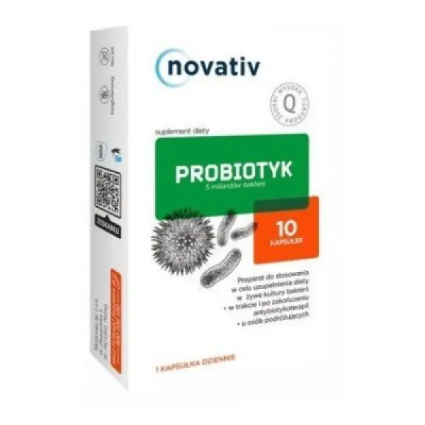 Novativ Probiotyk 5 mld bakterii, 10kaps.