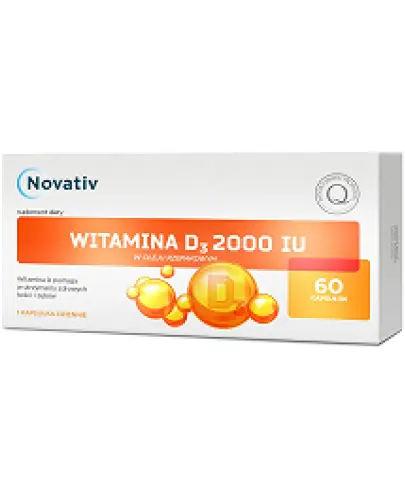 Novativ Witamina D3 2000 IU, 60kaps.