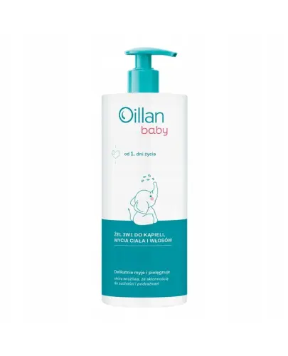 Oillan baby żel 3w1 do kąpieli 750ml