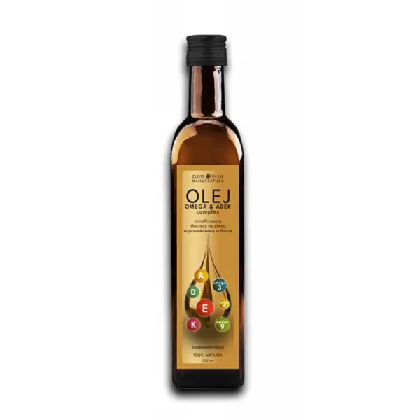 OLEJ OMEGA & ADEK NIERAFINOWANY 250 ML GOLDFARMEX