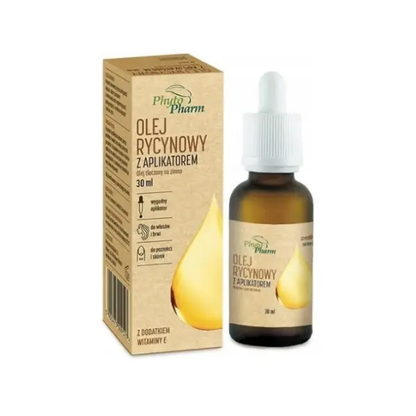 Olej rycynowy z witaminą E tłoczony na zimno z aplikatorem 30ml PHYTOPHARM