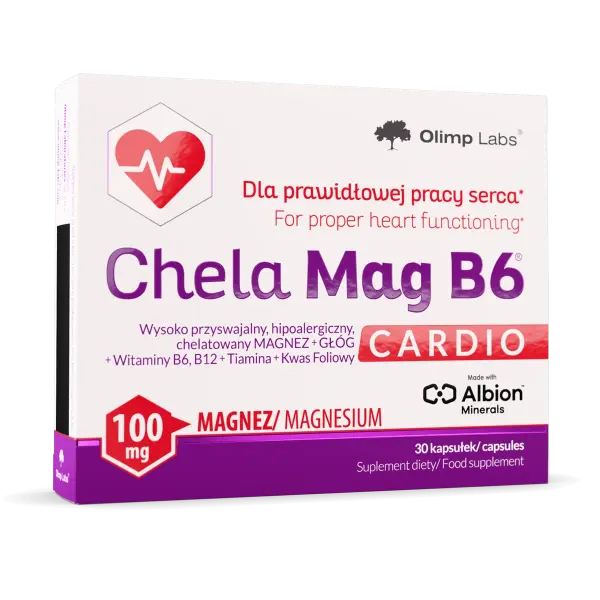 OLIMP CHELA-MAG B6 CARDIO PRAWIDŁOWA PRACA SERCA 30KAPSUŁEK