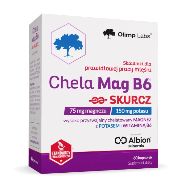 OLIMP CHELA-MAG B6 SKURCZ MAGNEZ POTAS 60 KAPSUŁEK